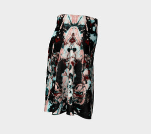 Jackson Dragon Paint Spatter Skater Skirt