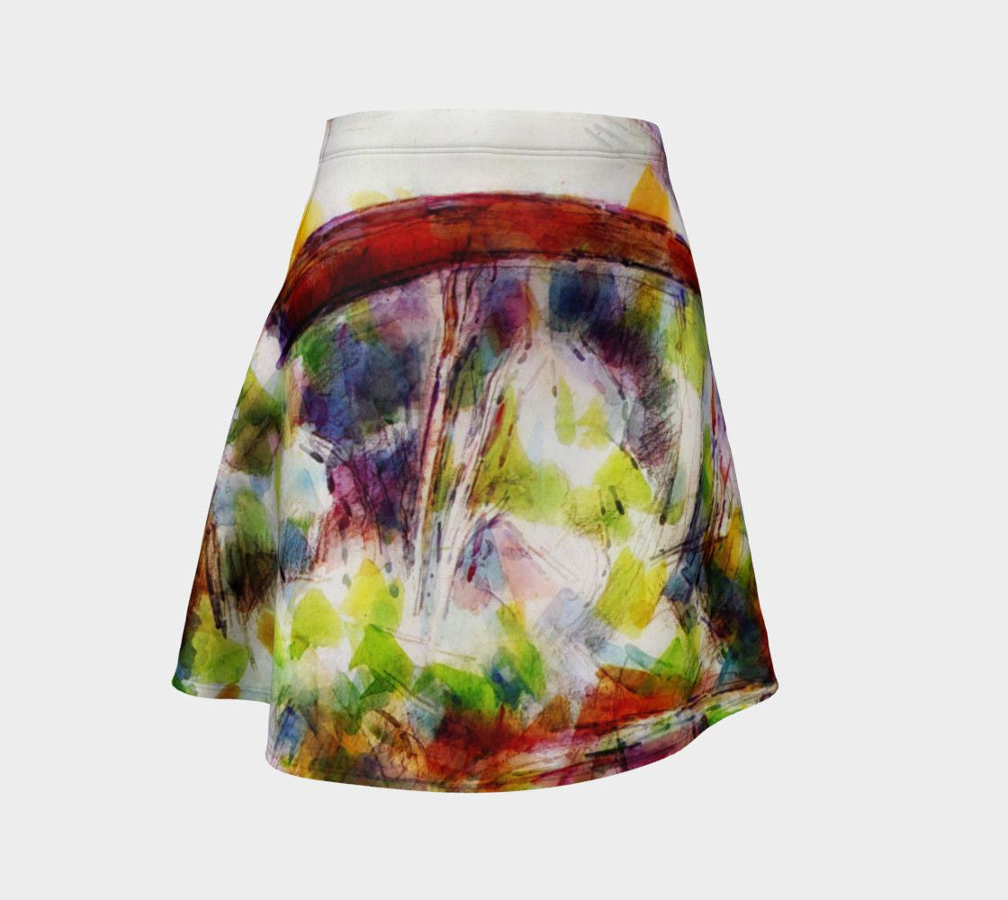 Cross That Bridge Dragon When You Come To It Skater Skirt