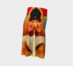 Love Sick Dragon Chicks Man! Skater Skirt