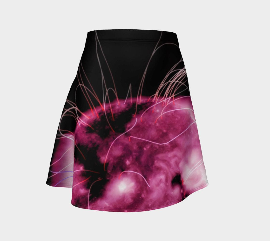 Jimi Dragon Purple Haze Skater Skirt