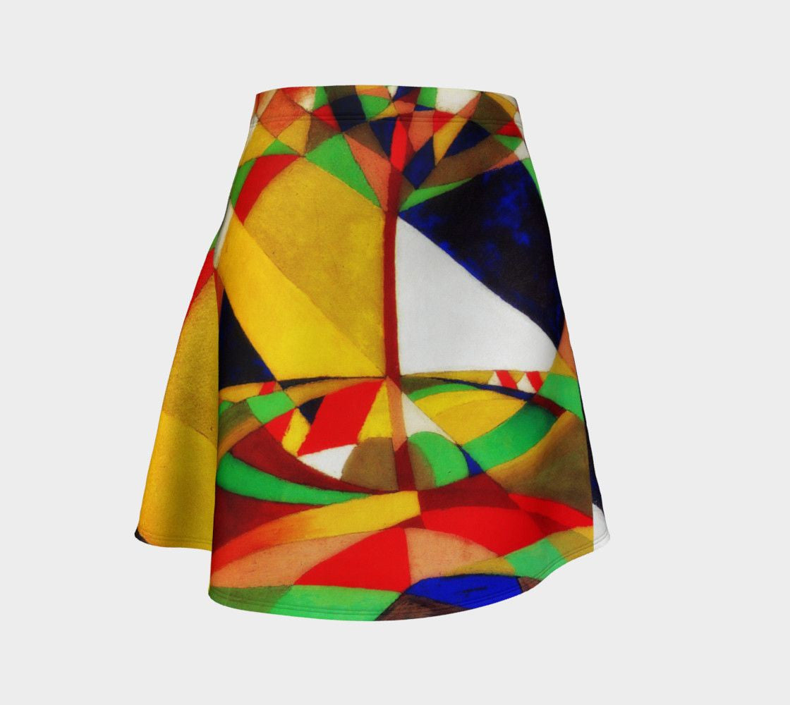 Abstract Dragon Quilting Party Skater Flare