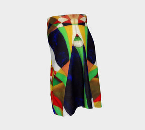 Abstract Dragon Quilting Party Skater Flare