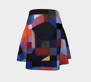 Abstract Dragon Harvest Moon Mini Skirt