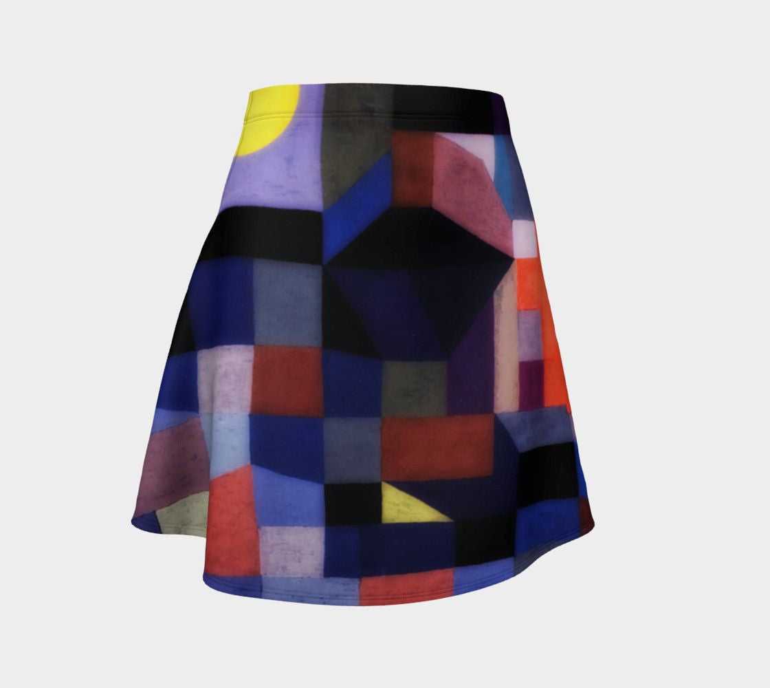 Abstract Dragon Harvest Moon Mini Skirt