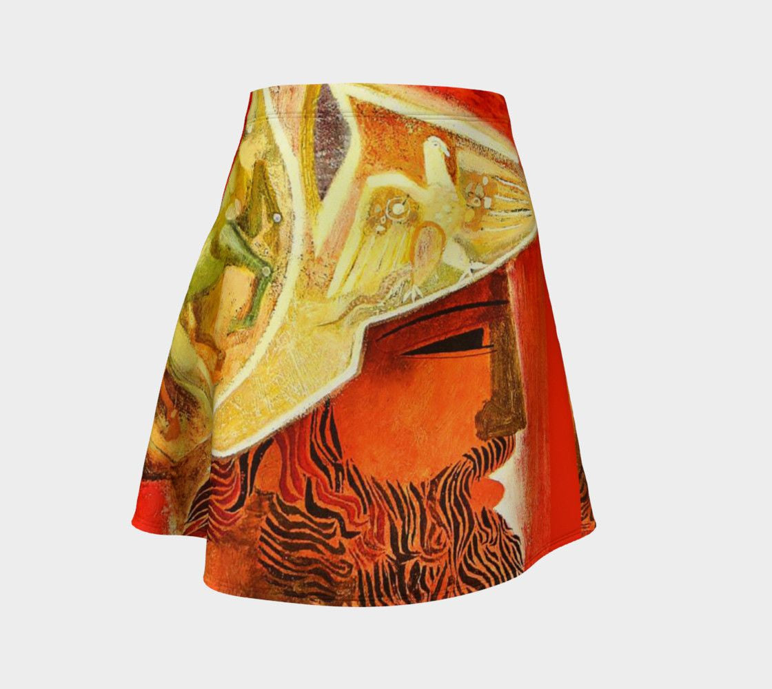 Demosthenes Dragon Hellenistic Skater Skirt