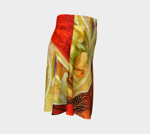 Demosthenes Dragon Hellenistic Skater Skirt