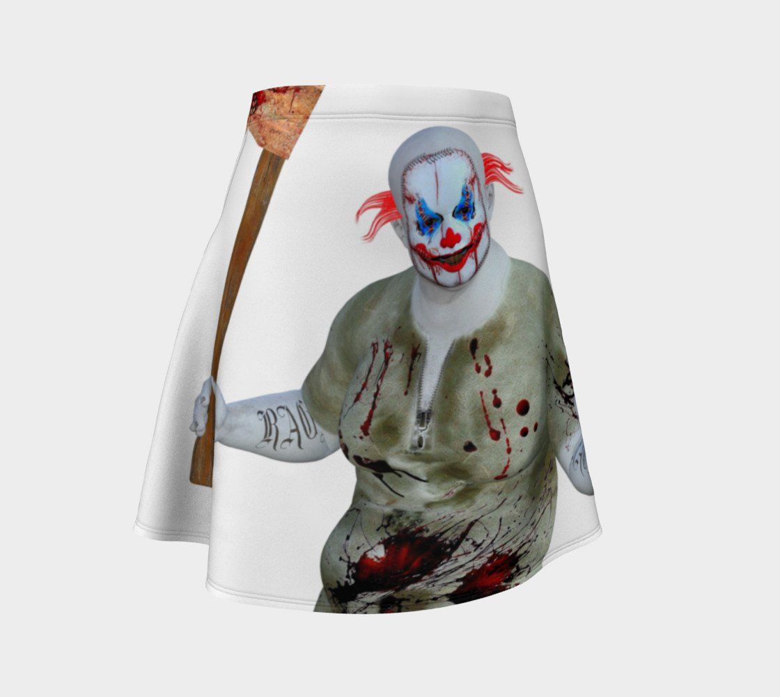 Circus Dragon Beat It Clown Skater Skirt