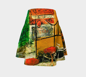 Abstract Dragon Cafe Yuzo Skater Skirt