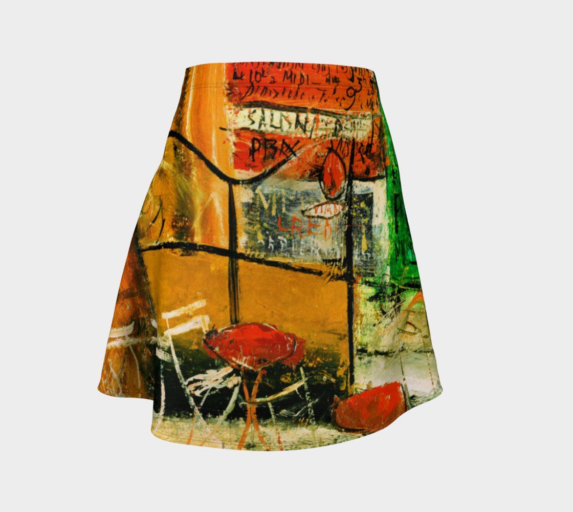 Abstract Dragon Cafe Yuzo Skater Skirt