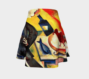 Chagall Dragon Someday My Prince Will Come Skater Skirt Flare