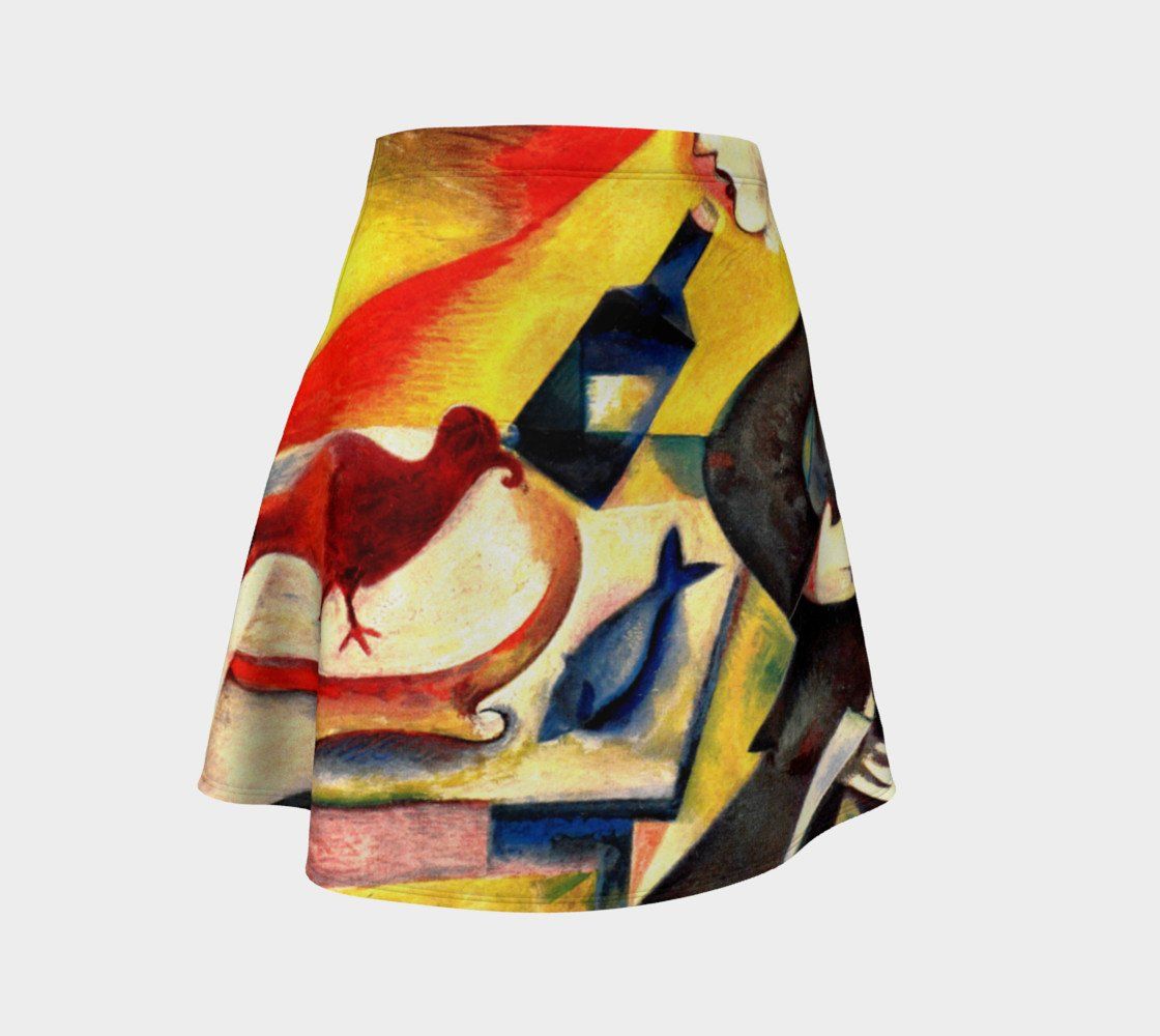 Chagall Dragon Someday My Prince Will Come Skater Skirt Flare