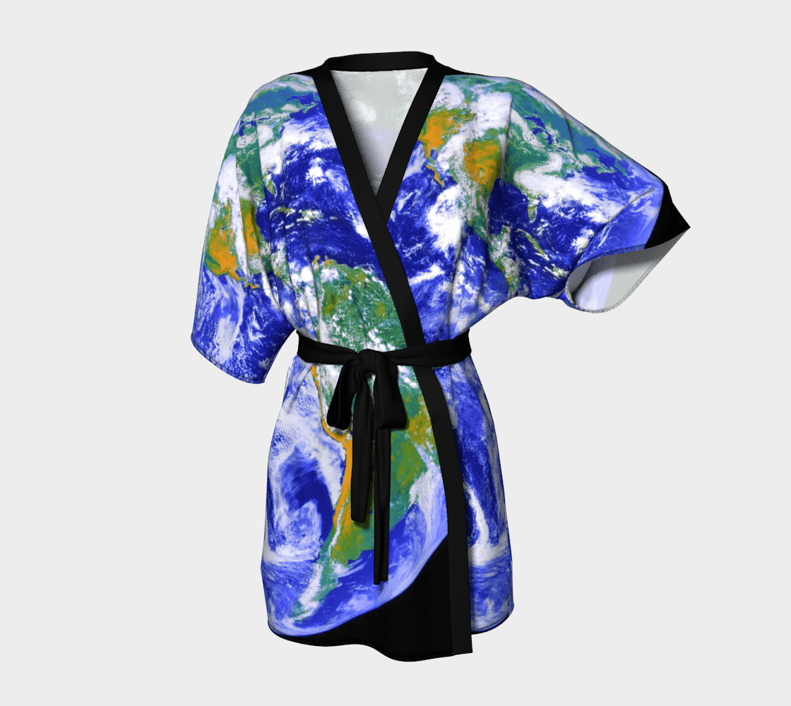 Planet Dragon Wearin' The World Kimono Robe