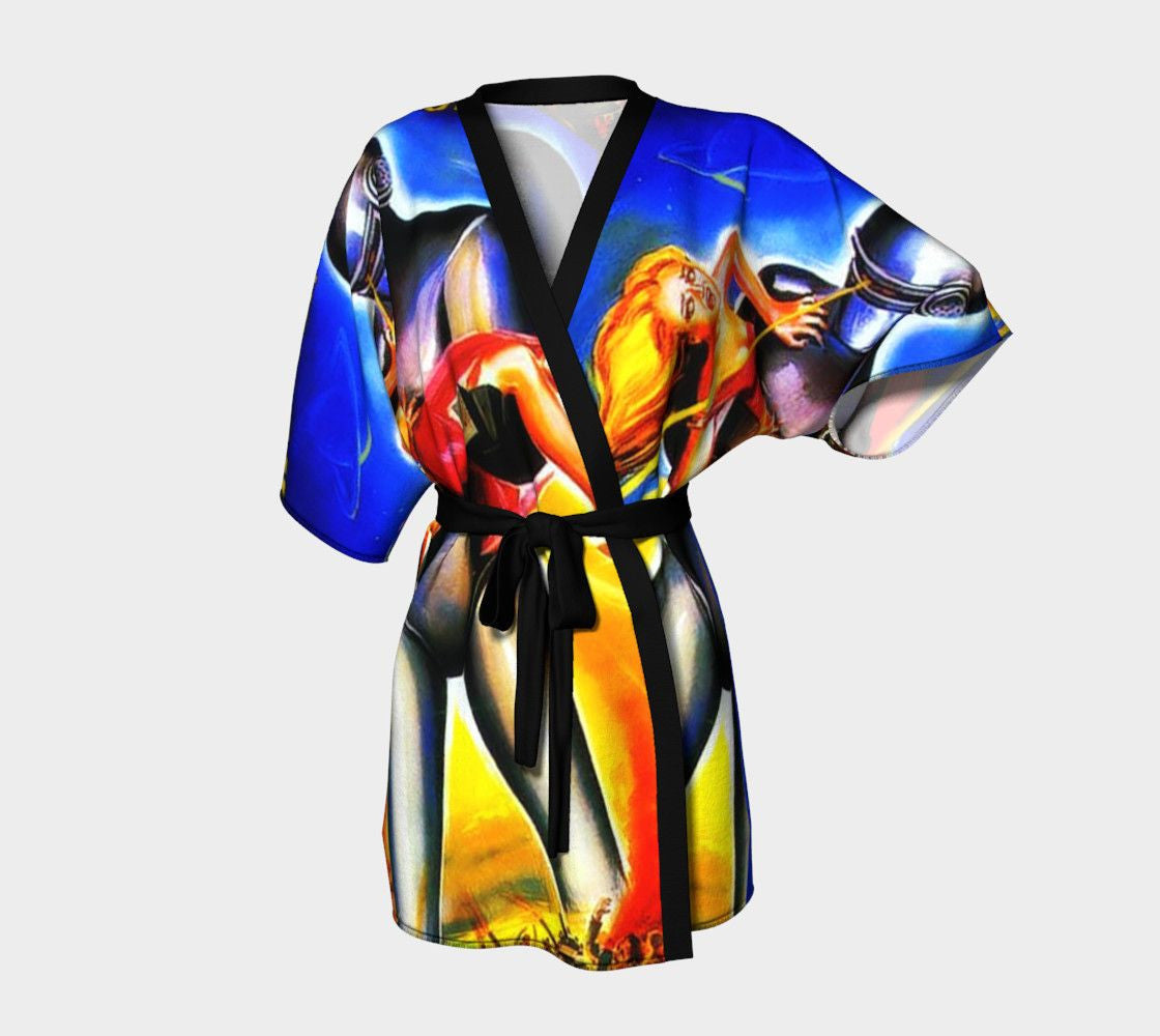 SciFi Dragon Robot Stole My Chick Oh No Kimono