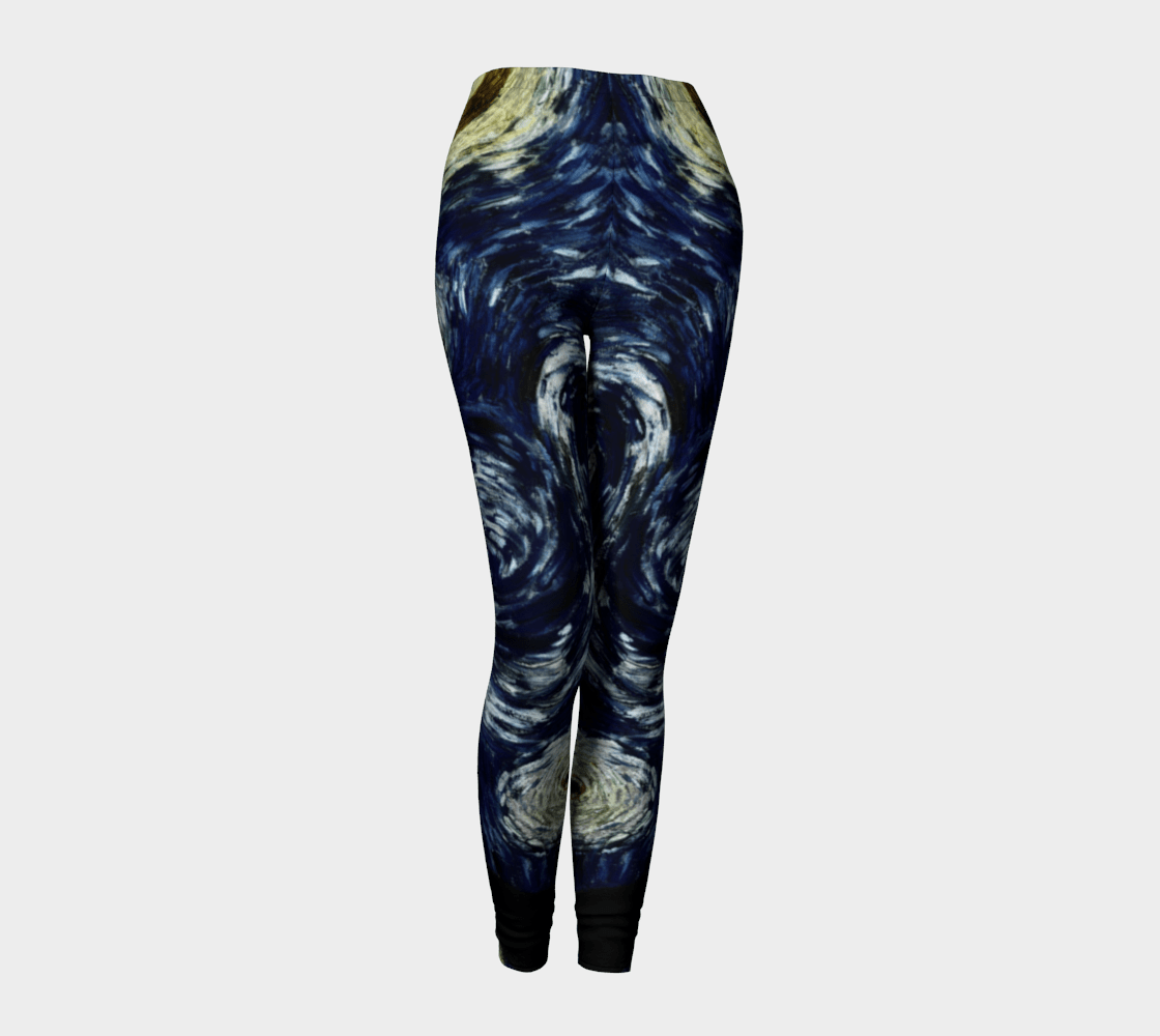 Comet Dragon Starry Night Light Year Leggings