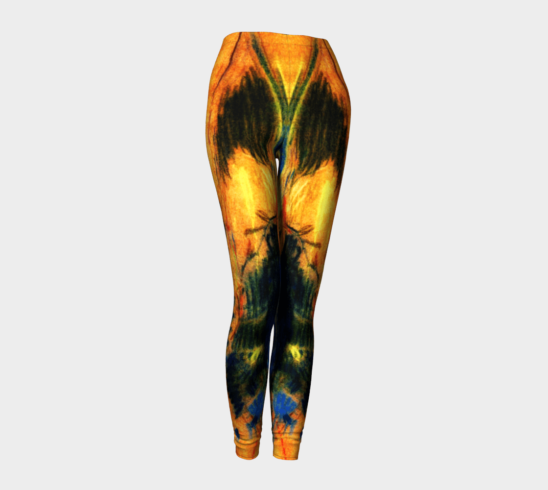 Athleisure Dragon Butterfly Wings Leggings