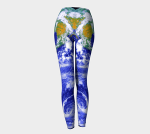 Planet Dragon Symmetry In Ocean Motion Leggings