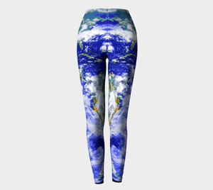 Planet Dragon Symmetry In Ocean Motion Leggings