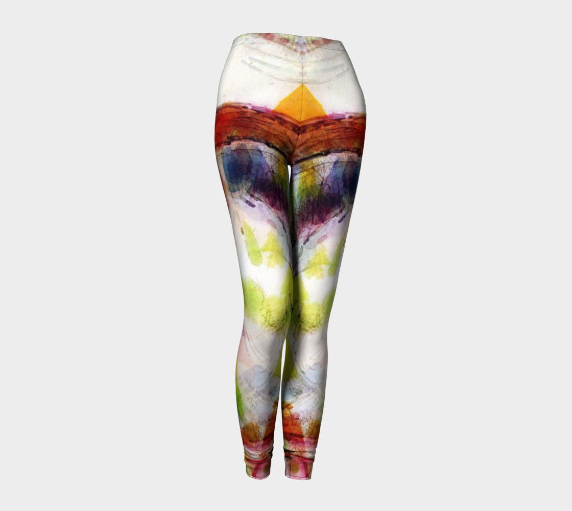Cross That Bridge Dragon At Sunrise Running Leggings