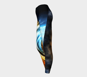 Planet Dragon Cosmic Swirly Cue Speed Of Light Leggings