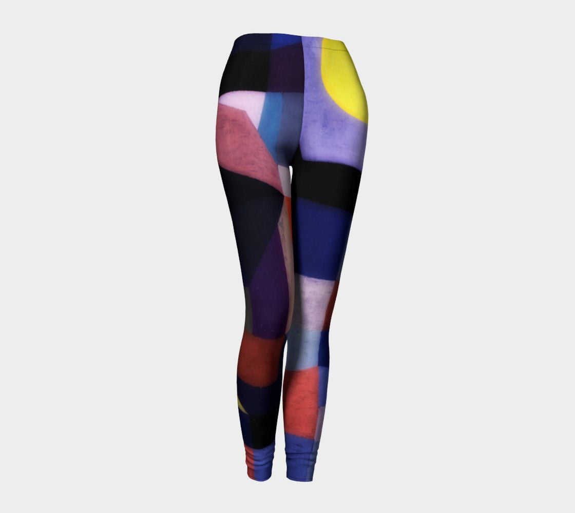 Abstract Dragon Super Heroine Look Leggings