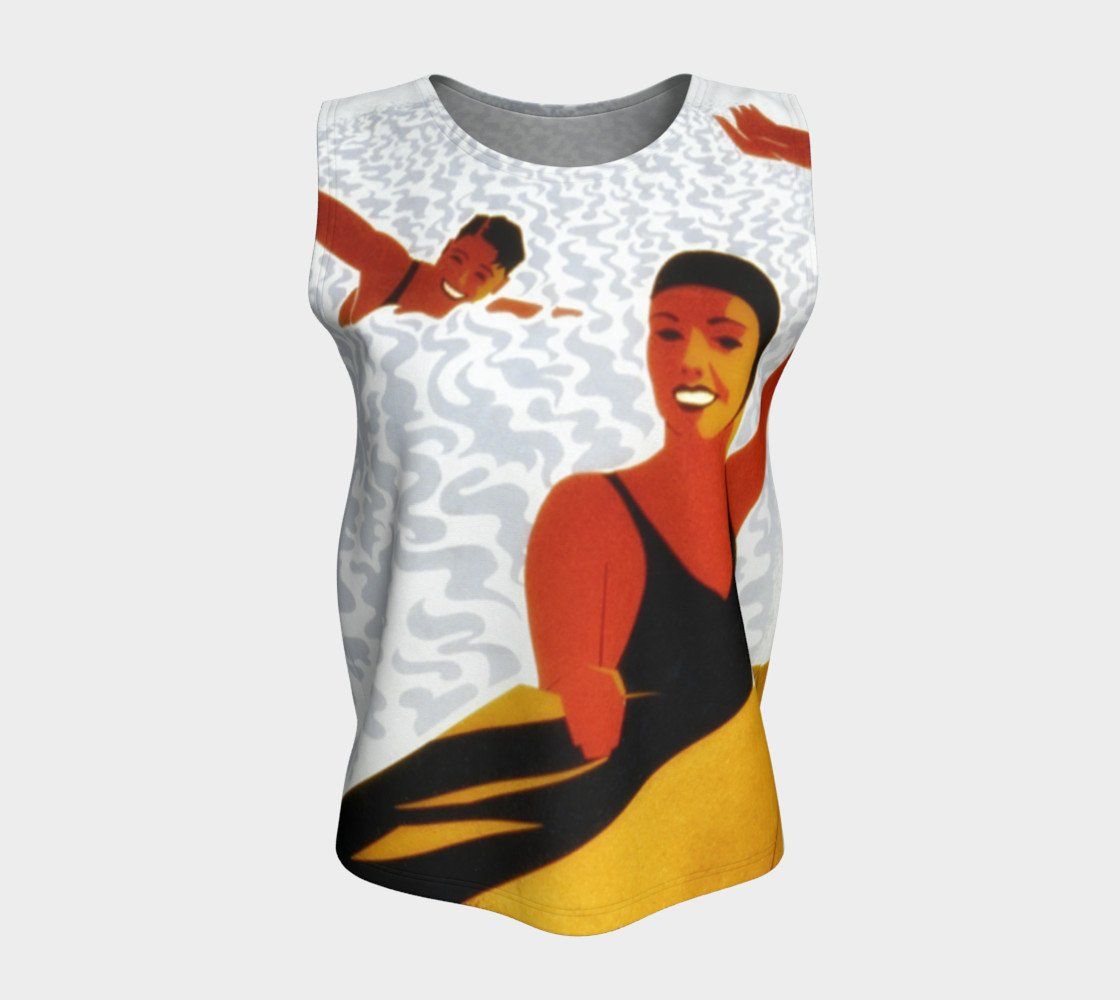 Lifeguard Dragon Please Don't Pee In The Pool Tank Top