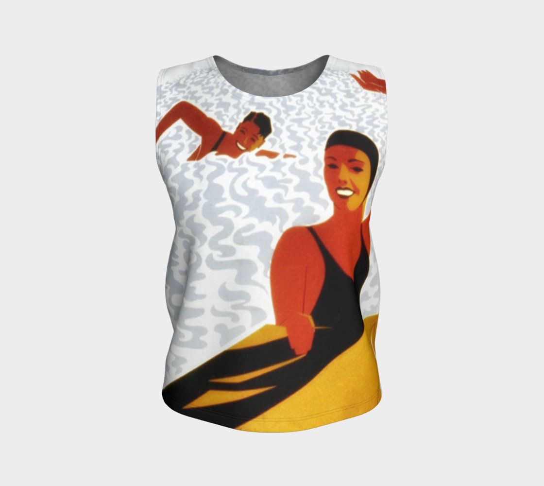 Lifeguard Dragon Please Don't Pee In The Pool Tank Top