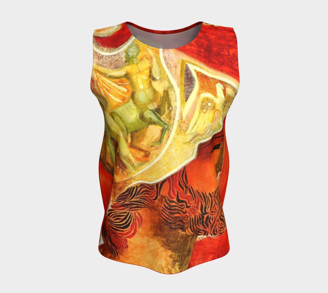 Demosthenes Dragon Hellenistic Loose Tank Top