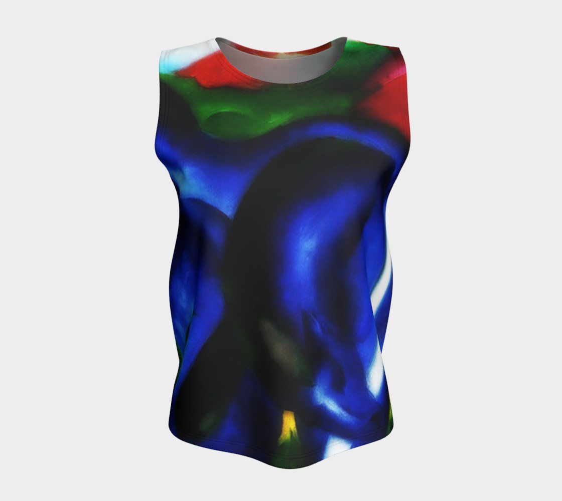 Franz Dragon My Blue Pony Loose Tank Top