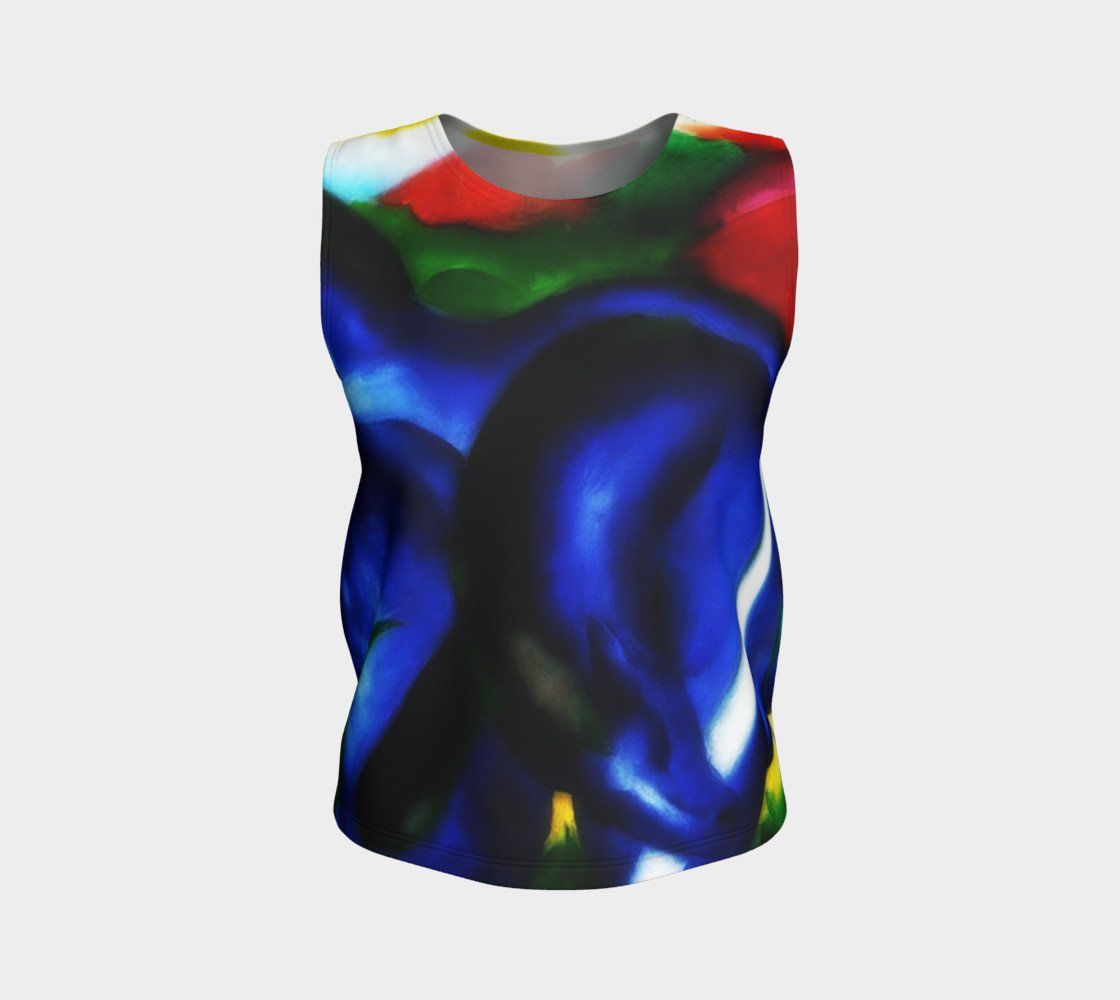 Franz Dragon My Blue Pony Loose Tank Top