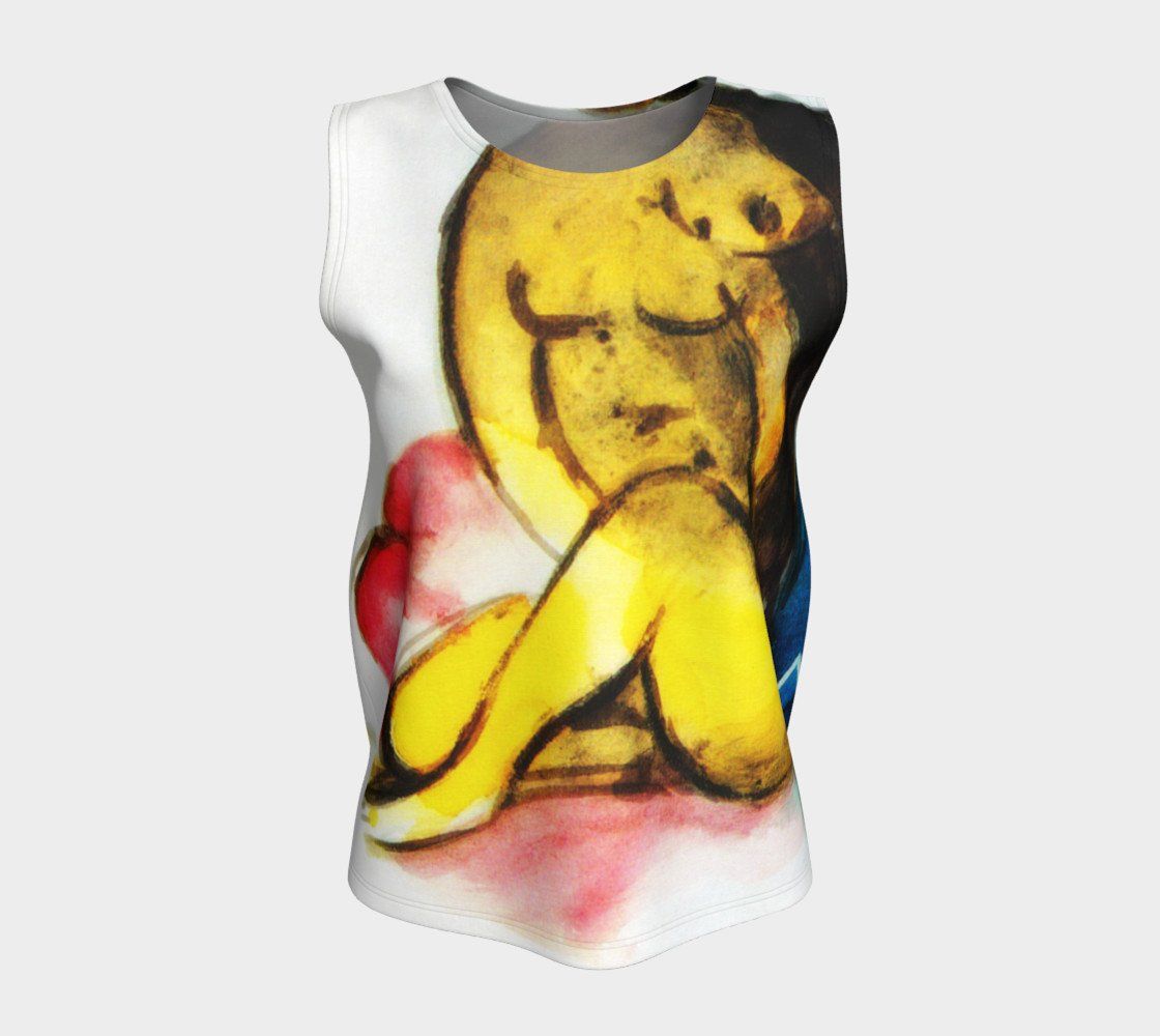 Abstract Dragon Franz Girl UNISEX Loose Tank Top