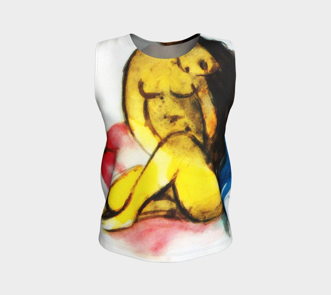 Abstract Dragon Franz Girl UNISEX Loose Tank Top