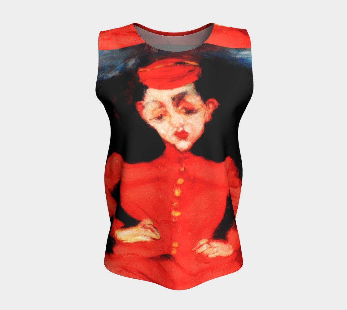 Valet Dragon Hip Bell Hop Loose Tank Top