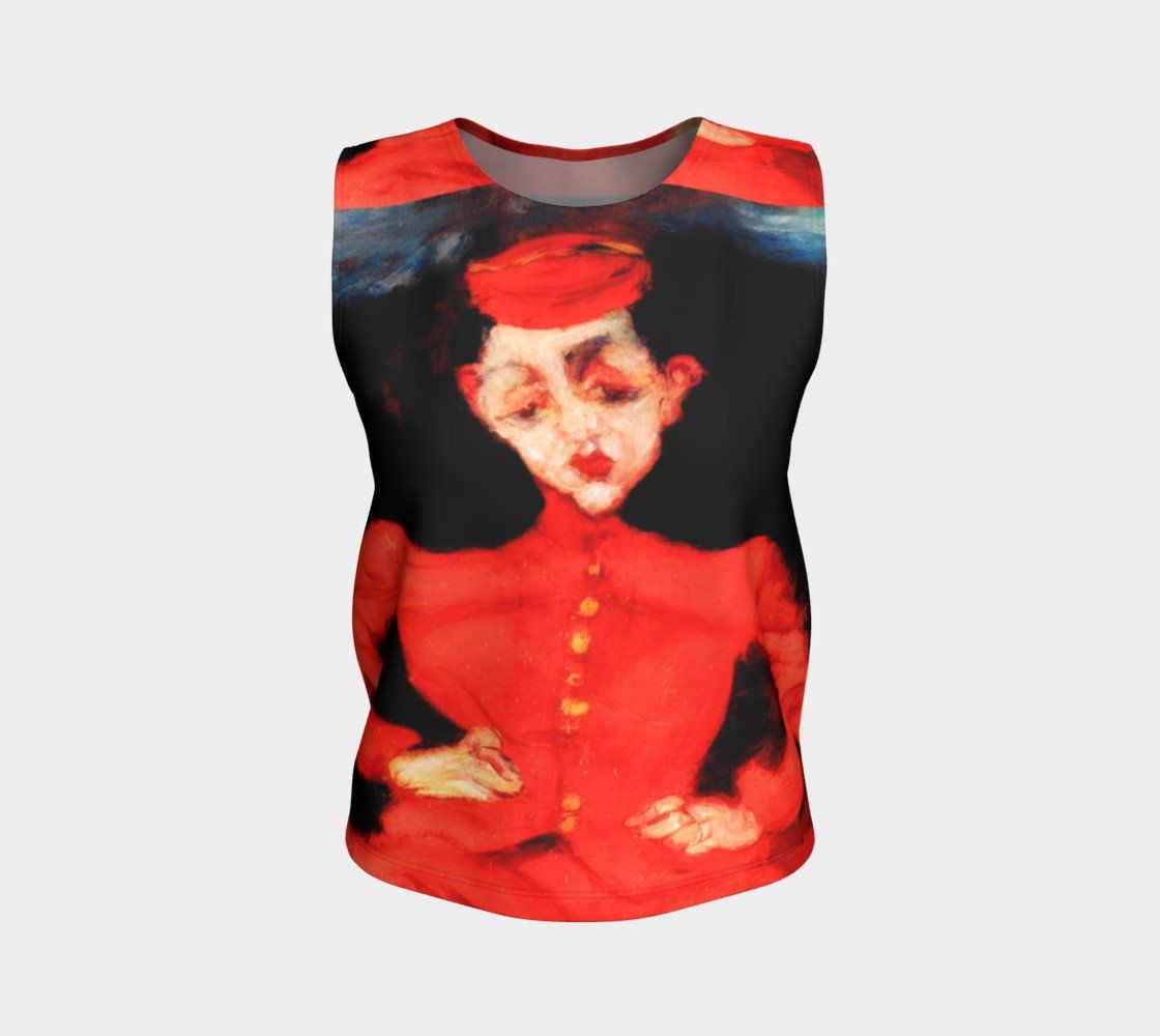 Valet Dragon Hip Bell Hop Loose Tank Top