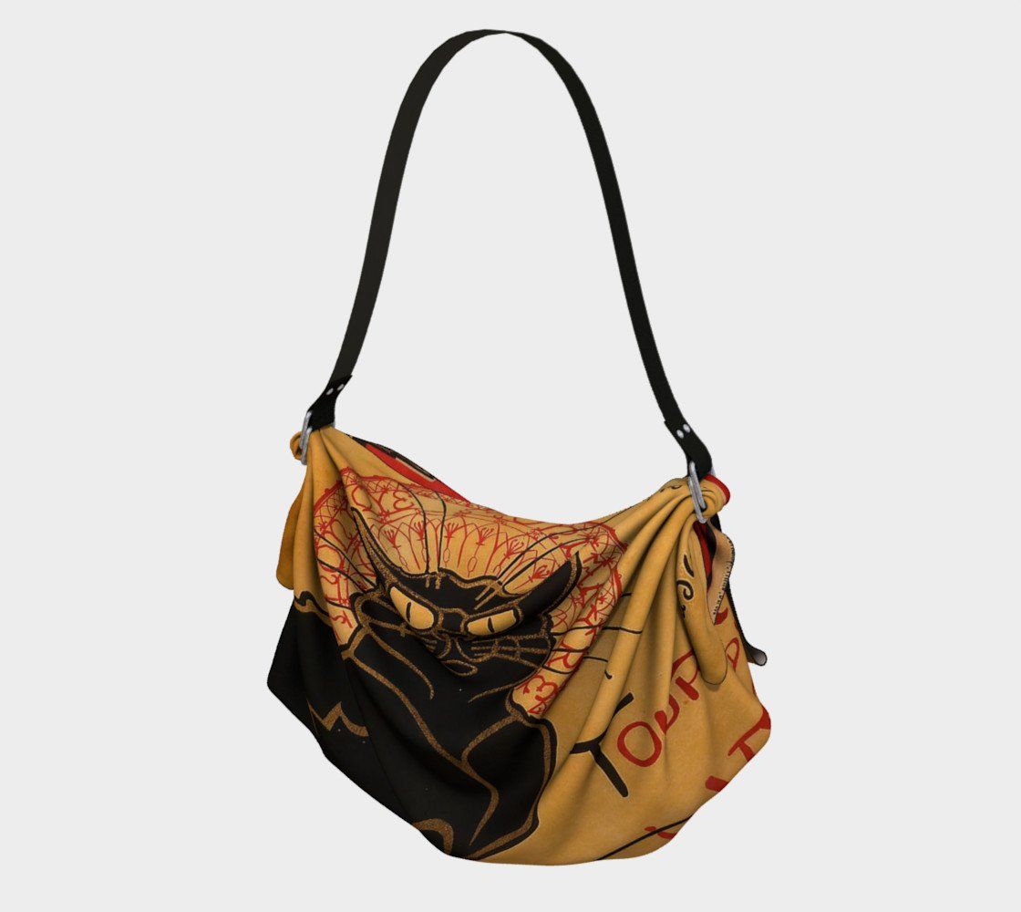 Chat Noir Dragon Picnic With Kitty Origami Tote