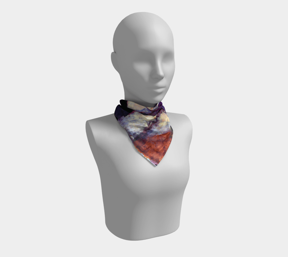 #Modigliani Dragon Violet Girl Scarf