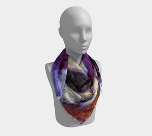 #Modigliani Dragon Violet Girl Scarf