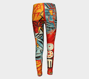 The Rooster by Natalia Goncharova #BeArtCurious Youth Leggings