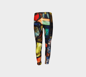 Stained Glass by Toulouse-Lautrec #BeArtCurious Youth Leggings