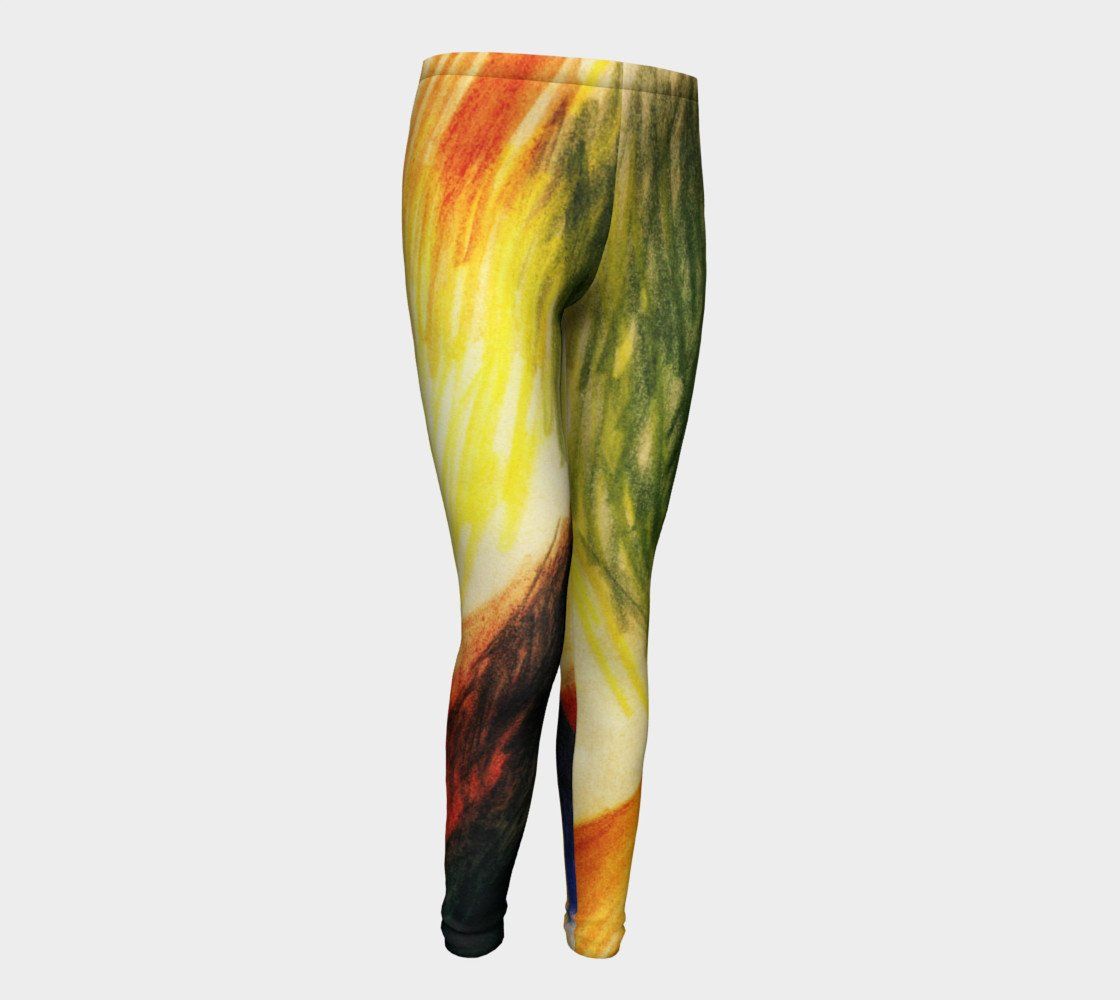 Abstract Form 14 by August Macke #BeArtCurious Youth Leggings